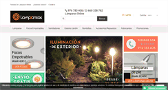 Desktop Screenshot of lamparicas.es